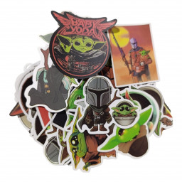 STICKER BABY YODA (RESISTENTES AL AGUA)